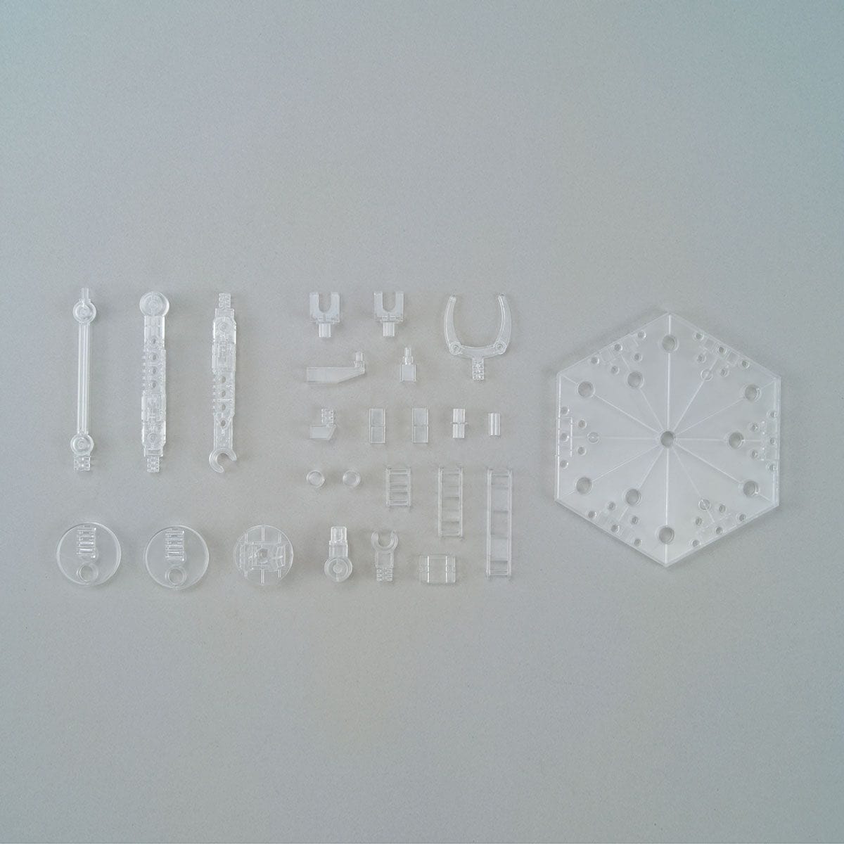 1/144 Display Stand Action Base 5 CLEAR